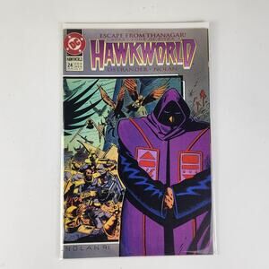 Vintage 1992 Hawkworld Escape from Thanagar #24 DC Comic Book Part 4 of 5